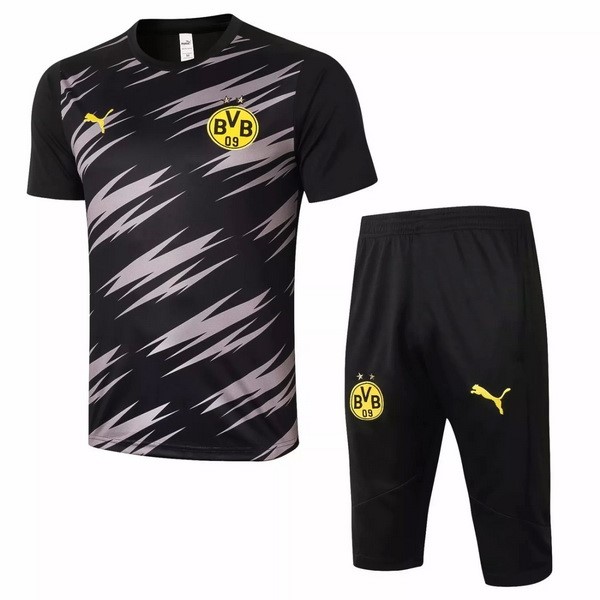 Maglia Formazione Borussia Dortmund Set Completo 2020-2021 Nero Giallo